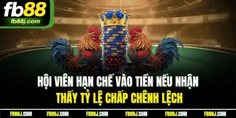 Đá Gà FB88 | Chinh Phục Sảnh Chọi Kê Trực Tiếp Chất Lượng 5 Hội viên hạn chế vào tiền nếu nhận thấy tỷ lệ chấp chênh lệch
